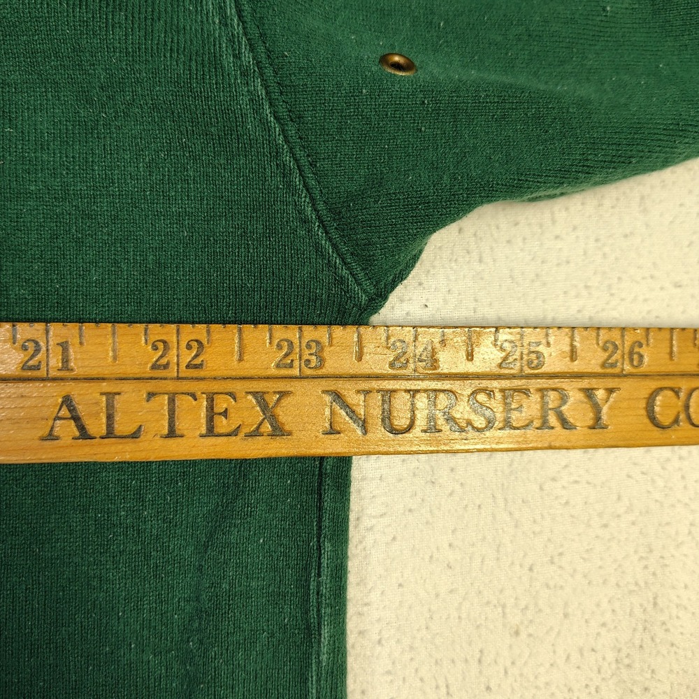 Vintage GAP Mens Quarter Zip Pullover Size M Green Cotton 90s Gorpcore Sweater - Picture 10 of 12